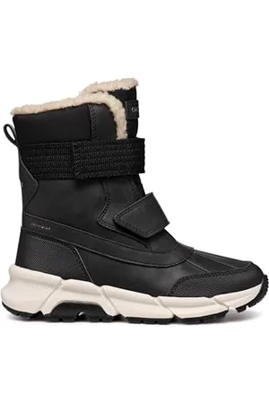 Geox J FLEXYPER Plus Boy Snow Boot, Black, 28 EU