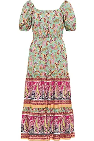 USHA Damen 15923624-US04, HELLGRÜN Mehrfarbig, L