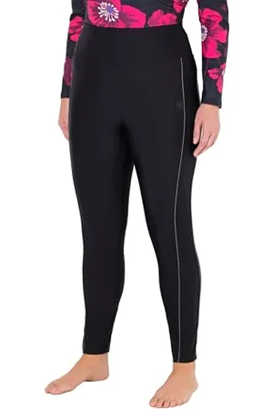 Ulla Popken Damen große Größen Übergrößen Plus Size UV-Schwimmhose, Chalie lang, pipings