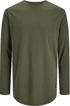 JACK & JONES Herren Jjenoa Tee O-Hals Noos Langarmshirt, , S EU