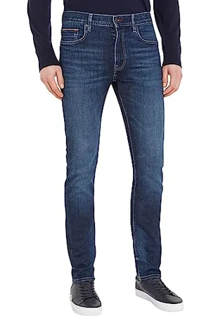 Tommy Hilfiger Herren Jeans Slim Indigo Stretch, Blau (Morton Indigo), 34W / 36L