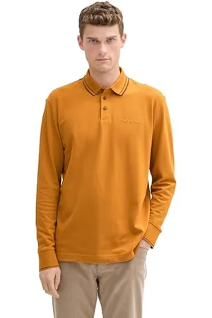 TOM TAILOR Herren Longsleeve Piqué Poloshirt mit Stretch, , S