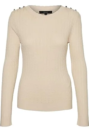 VERO MODA VMGLORY LS O-Neck Button Pullover GA Boo