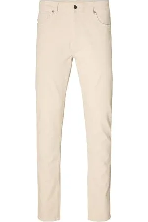 SELECTED Male Jeans 175 Cremefarbene Slim Fit