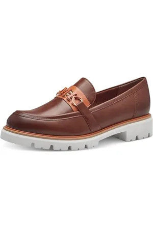 Marco Tozzi By Guido Maria Kretschmer Damen Slipper mit Blockabsatz Elegant, Braun , 41 EU