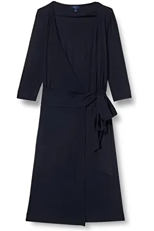 GANT Damen D1. Jersy WRAP Dress Kleid, , M