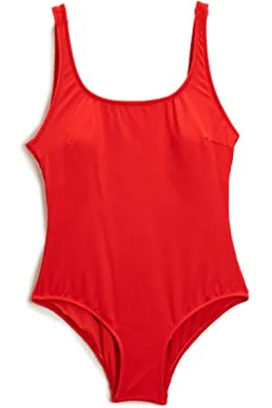 Koton Women Basic Swimsuit U Neck Strappy Padded