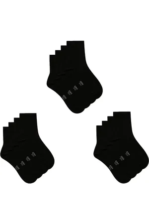 Dim Socken Strapazierfähig Baumwolle Multipack Damen x6, Black, 39-42