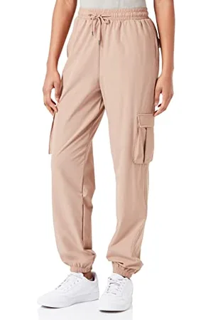 Noisy May Damen Cargo Pants High Waist Stoffhose Tapered Relaxed Fit Paperbag Hose Stretch NMKIRBY
