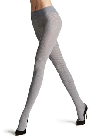 Falke Damen Strumpfhose Family Rib W Ti Baumwolle einfarbig 1 Stück, , 44-46