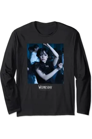 Wednesday Dark Dancing Queen Photoreal & Logo Langarmshirt