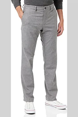 Tommy Hilfiger Herren Denton Fake SOLID Wool Look MW0MW21015 Gewebte Hosen, Grau (Iron Grey), 30W / 32L