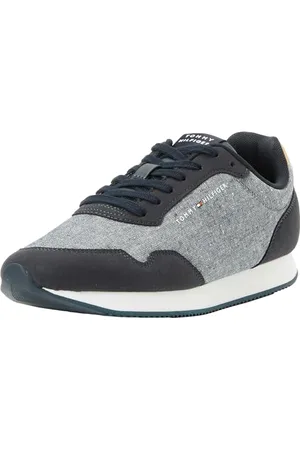 Tommy Hilfiger LO RUNNER MIX CHAMBRAY Runner Sneaker Herren, Blau (Desert Sky), 42 EU