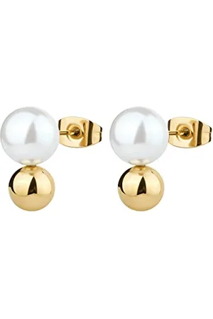 Brosway Ohrringe Perfect für Damen aus Edelstahl und Perle in der Farbe , Länge: 72 mm, BPC23