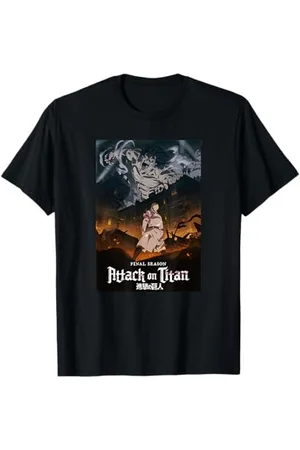 Attack on Titan Season 4 Schlüsselbild mit Logo T-Shirt