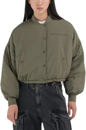 Replay Damen kurz geschnittene Jacke