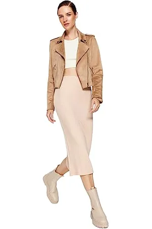 Trendyol Damen Gerade Maxi Stift Rock