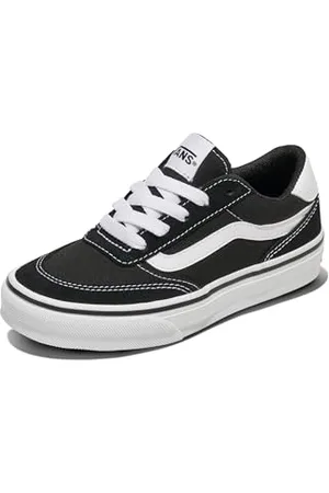 Vans Brooklyn Ls Unisex Kinder Veloursleder Leinwand Schwarz Weiß 36 EU