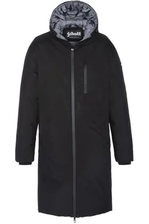 Schott NYC Unisex Fargo Lange Daunenjacke mit Reißverschluss, , Large