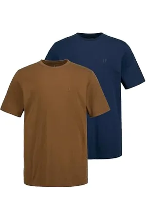 JP 1880 Herren große Größen Übergrößen Menswear L-8XL T-Shirts, Basic, 2er-Pack, Rundhals, bis 8XL XXL 702637346-XXL