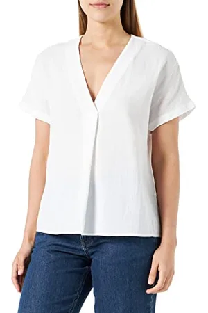 Seidensticker Damen Regular Fit Kurzarm Bluse, , 38