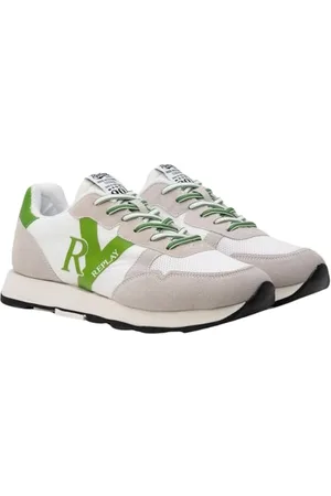 Replay Herren Sneaker mit Logo, Weiß (White Black 062), 43