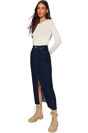 Trendyol Damen A-line Denim Skirt, , 36