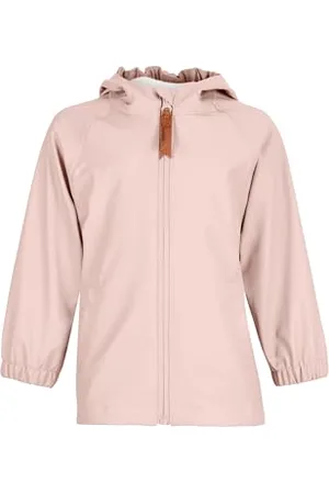 Sterntaler Regenjacke ungefüttert uni - Kinder Regenjacke wasserdicht - Mädchen Jacke mit verschweißten Nähten, Kapuze und reflektierenden Details - robuste Regenbekleidung - , Größe 110