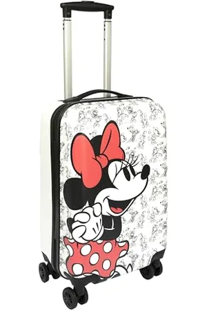 UNDERCOVER Minnie Mouse Reisekoffer - Rollkoffer mit 4 Doppelrädern - TSA Schloss - 1 Fach mit Spanngurten - 1 Fach mit Reißverschluss