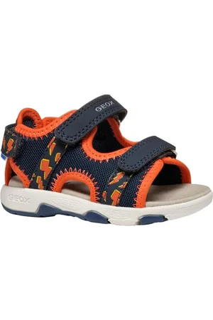 Geox Baby-Jungen B Multy Boy A Sandal, Navy/Orange, 20 EU
