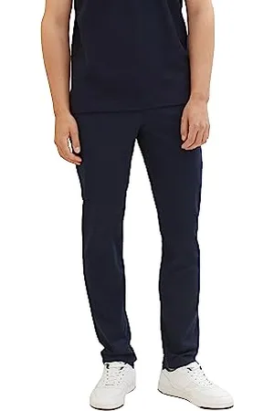 TOM TAILOR Herren 1039802 Slim Fit Chino Hose aus Baumwolle, 10668-sky Captain Blue, 33/32