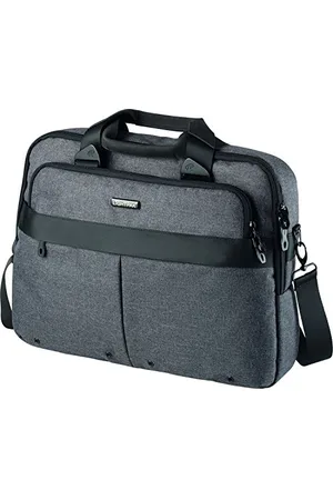 LIGHTPAK 46166 Laptoptasche WOOKIE, Notebooktasche für Laptops mit einer Größe von bis zu 17 Zoll, Schultertasche mit Reißverschlusstaschen, Tasche aus Polyester, ca. 31 x 40 x 7 cm