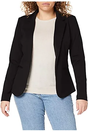 Ichi IHKATE BL Damen Blazer Kurzblazer Jacke Ein-Knopf-Blazer mit Stretch und Reverskragen, Größe:XS, Farbe: