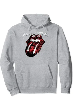 The Rolling Stones Rolling Stones Offizielle Exile Zunge Fotos Silber Pullover Hoodie