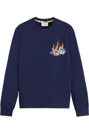 Scotch&Soda Herren Front Back Boating Artwork Sweatshirt, , XL