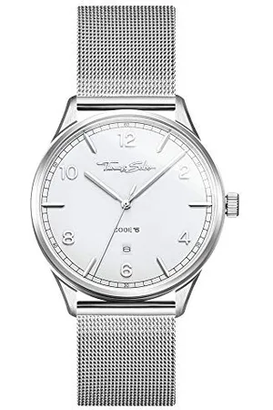 Thomas Sabo Unisex Armbanduhr Code TS Analog Quarz Edelstahl WA0338-201-202-40 MM