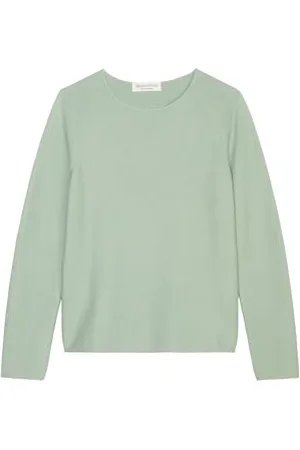 Marc O’ Polo Marc OߴPolo Damen Pullover aus Bio-Baumwolle Slim Fit, (Dusty Mint), L