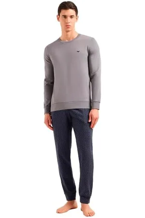 Emporio Armani Herren Pattern Mix Long Pajamas Pyjama-Set, , M