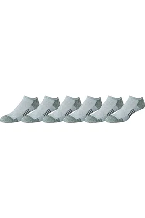 Amazon Herren Bequeme gepolsterte und atmungsaktive Funktions-No-Show-Socken aus Baumwolle für den Sport, 6 Paar, , 41-45
