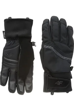 4F Damen SKI Gloves RED004 Jeans, Black, M