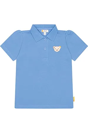 Steiff Mädchen Poloshirt Kurzarm Polohemd, , 122 EU