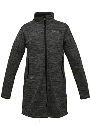 DEPROC-Active Deproc Active Damen Leichter Softshellmantel Kurzmantel Windstopper Softshelljacke Übergangsjacke ELMSDALE Long II Strickfleecemantel, , 36