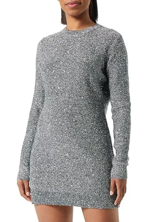HUGO BOSS Damen Savriny Knitted Dress, , M EU