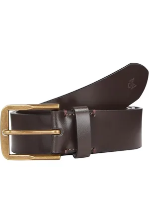 Calvin Klein Jeans Herren Gürtel Classic Flat 35mm Ledergürtel, Braun (Bitter Brown), 110