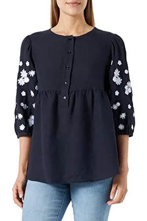Seidensticker Damen Regular Fit Dreiviertelarm Bluse, , 38