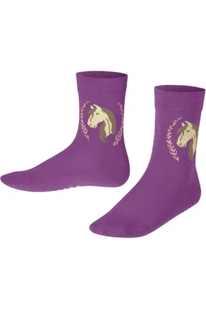 Falke Unisex Kinder Socken Horse K So Baumwolle gemustert 1 Paar, , 23-26
