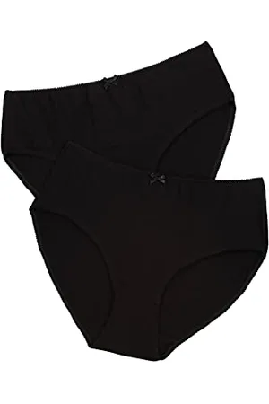Ulla Popken Damen Slips, 2er-Pack Slip, , 54-56
