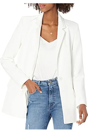 THE DROP Blake Long Blazer, Ivory, L