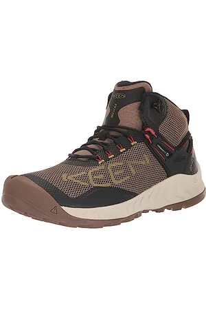 Keen Herren NXIS Evo Mid Waterproof Wanderstiefel, Brindle/Citronelle, 39.5 EU
