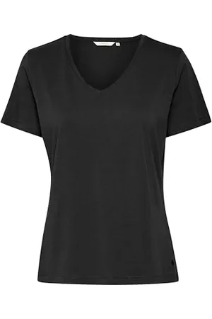 Cream T-Shirt Naia Damen T-Shirt Naia Kurzarm V-Ausschnitt XXL